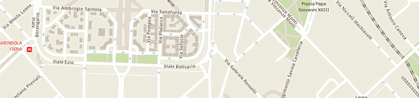 Mappa della impresa garage fiera srl a MILANO