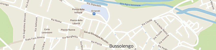 Mappa della impresa centro anziani a BUSSOLENGO