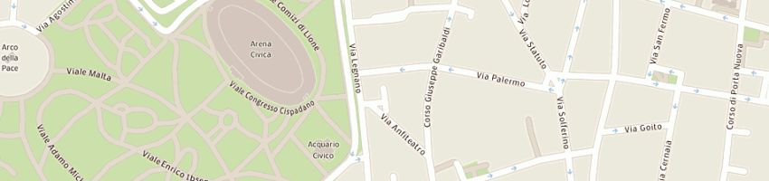 Mappa della impresa arena srl a MILANO