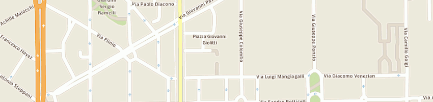 Mappa della impresa milano gru (srl) a MILANO