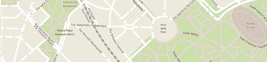 Mappa della impresa architetti assti cereghini p-clerici l-tutucci g a MILANO