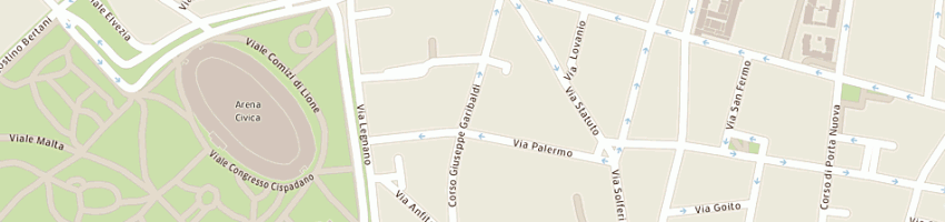 Mappa della impresa autoscuola brera di bianco valeria e csas a MILANO