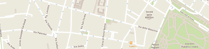 Mappa della impresa cortona giacomo a MILANO