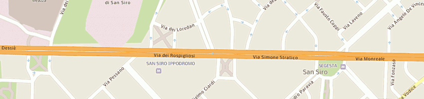 Mappa della impresa sestra servizi stradali srl - stazione di servizio esso a MILANO