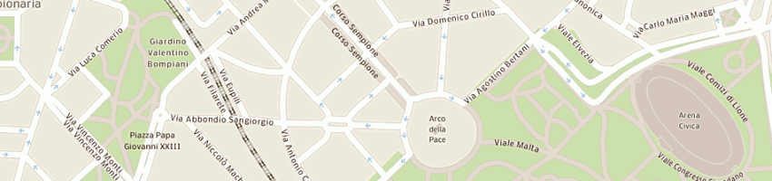 Mappa della impresa pigato marcello a MILANO