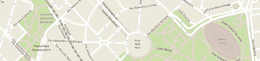 Mappa della impresa proflora service di paolo voltarel e c snc a MILANO