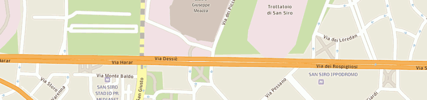 Mappa della impresa ass naz allenatori guidatori trotto a MILANO