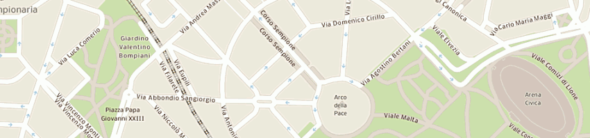 Mappa della impresa centro pigreco di daniela albano a MILANO