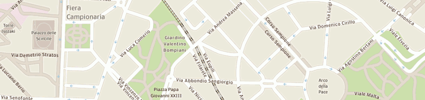 Mappa della impresa siena giuseppe a MILANO