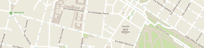Mappa della impresa fondazione giovanni lorenzini a MILANO