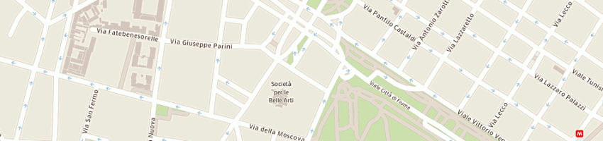 Mappa della impresa central groucho srl a MILANO