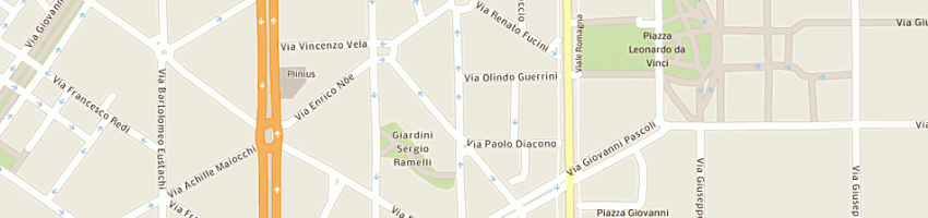 Mappa della impresa ballerini giacomo a MILANO