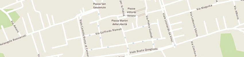 Mappa della impresa pizzeria margherita a GALLIATE