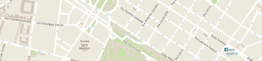 Mappa della impresa studio vitti di volpi barbara a MILANO