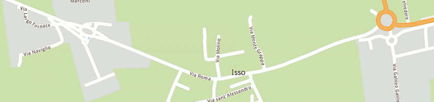 Mappa della impresa rossi a ISSO