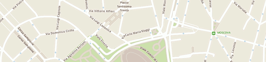 Mappa della impresa punto franchising srl a MILANO