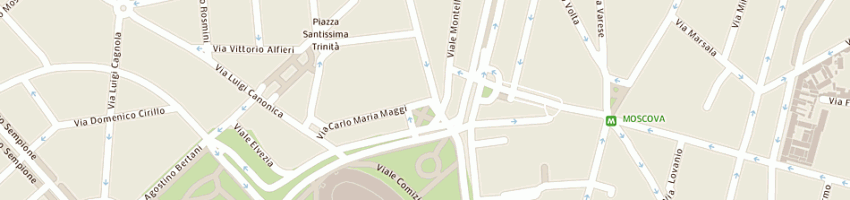 Mappa della impresa erboristeria di del bo' e c sas a MILANO