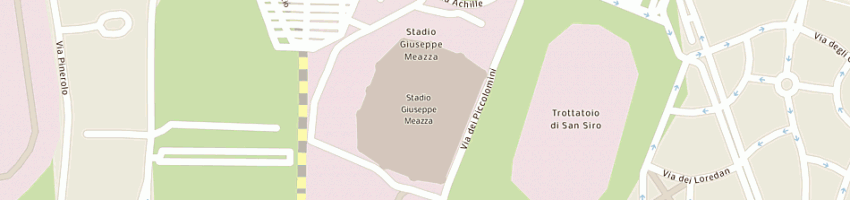 Mappa della impresa trattoria pizzeria dei platani a SAN SIRO