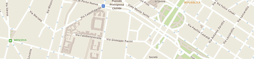Mappa della impresa venture srl a MILANO