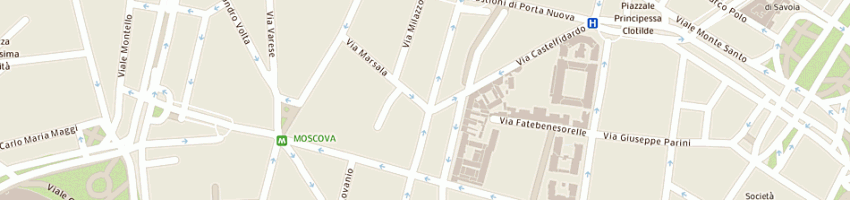 Mappa della impresa fama' michele a MILANO