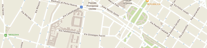 Mappa della impresa studio legale rossi avv lorenzo a MILANO