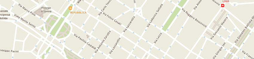 Mappa della impresa quick photo center di checola gaetano maurizio a MILANO