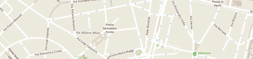 Mappa della impresa scenaperta snc a MILANO