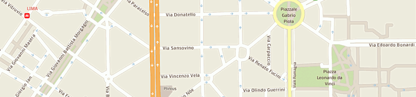 Mappa della impresa samas srl a MILANO