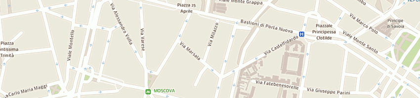 Mappa della impresa sartoria lazzarin snc di lazzarin ermanno a MILANO