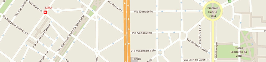 Mappa della impresa carta da parati di a verdi e c (srl) a MILANO