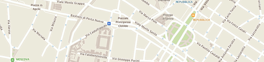 Mappa della impresa associazioni lombarda dei giornalisti - casagit a MILANO