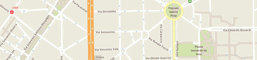 Mappa della impresa garage dolomiti (srl) a MILANO