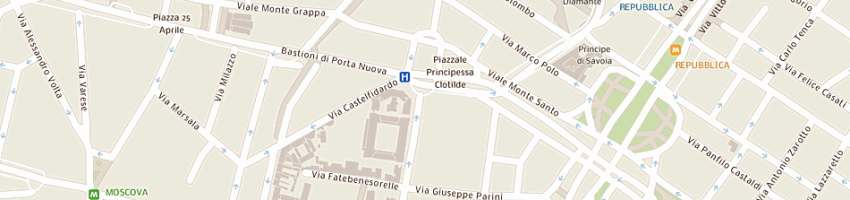 Mappa della impresa supercondominio corso porta nuova 52 a MILANO