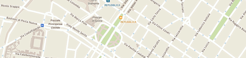 Mappa della impresa residenza alberghiera san raffaele srl a MILANO