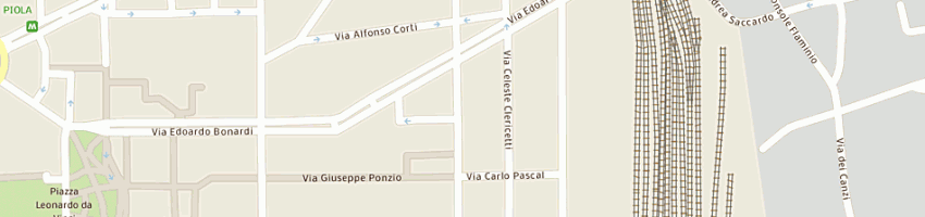 Mappa della impresa bracci e manzini di manzini alberto e c a MILANO