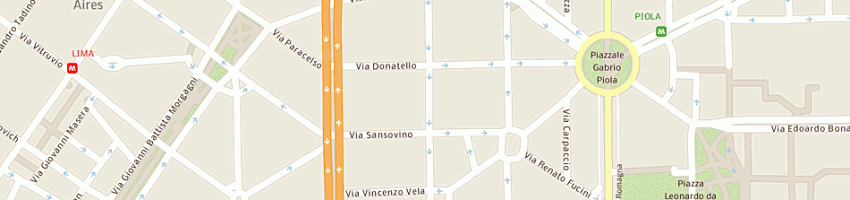 Mappa della impresa dordoni domenico a MILANO