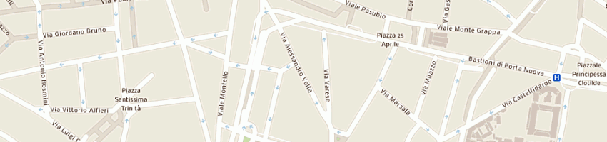 Mappa della impresa plaza latina srl a MILANO