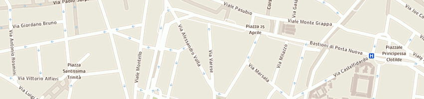 Mappa della impresa bianchessi lina e francesca a MILANO