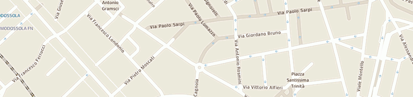 Mappa della impresa santessa (srl) a MILANO