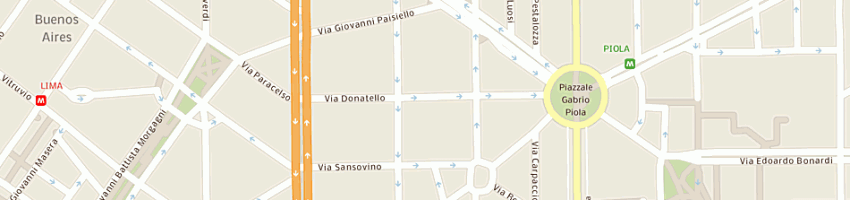 Mappa della impresa mod art snc di gregorio graziella e di lecce nicola a MILANO
