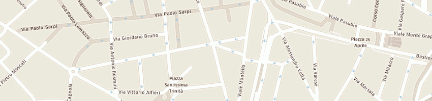 Mappa della impresa pelletteria lisa sdf di xia liwa e c a MILANO