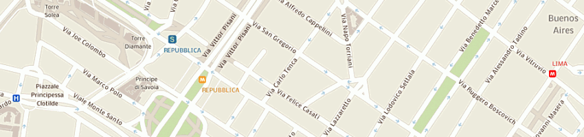 Mappa della impresa hotel verona di figliola alfonso a MILANO