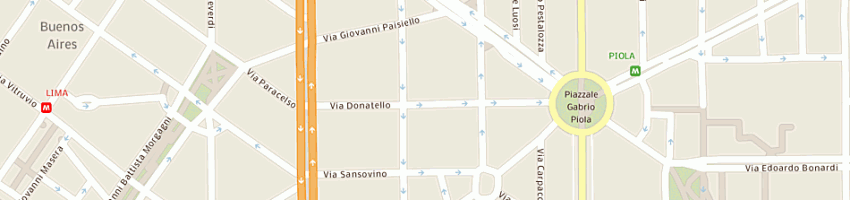 Mappa della impresa fusit srl a MILANO