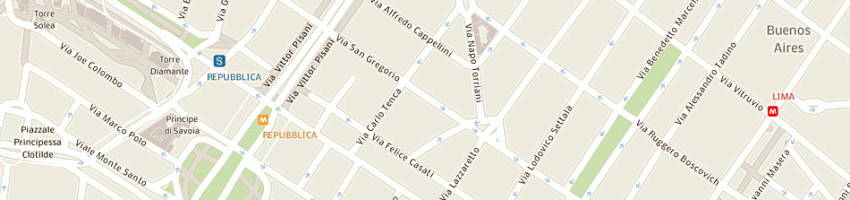 Mappa della impresa new center clou di moreno lager lucila alexandra a MILANO