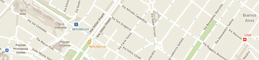 Mappa della impresa emmepi dental snc di marco e paolo carlozzo a MILANO