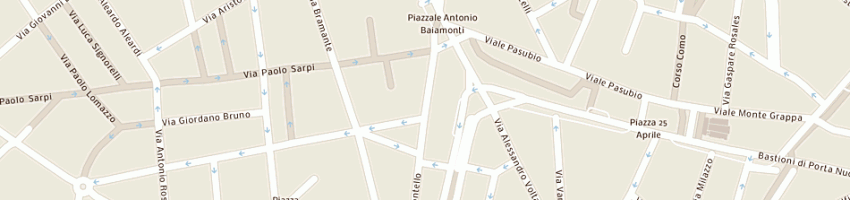 Mappa della impresa tipografia castagnetti snc di capellini e c a MILANO