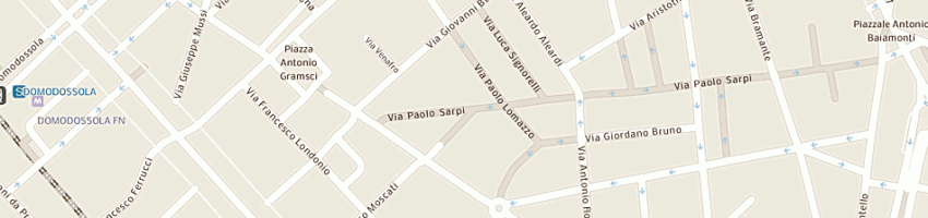 Mappa della impresa alba clean service sdf di p mangiacavalli e p serra a MILANO