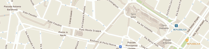 Mappa della impresa nicola abbona luciana a MILANO