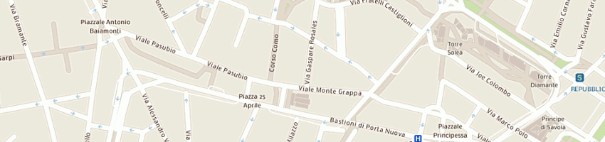 Mappa della impresa meroni daniele mauro a MILANO