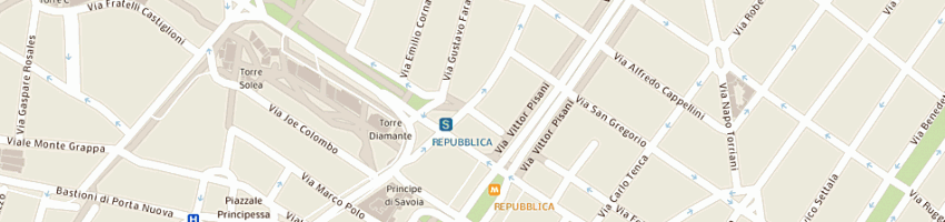Mappa della impresa ristorazione terzo millennio srl a MILANO